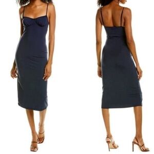 Danielle Bernstein corset inspired midi dress